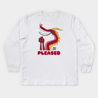 Pleased Gretch Kids Long Sleeve T-Shirt